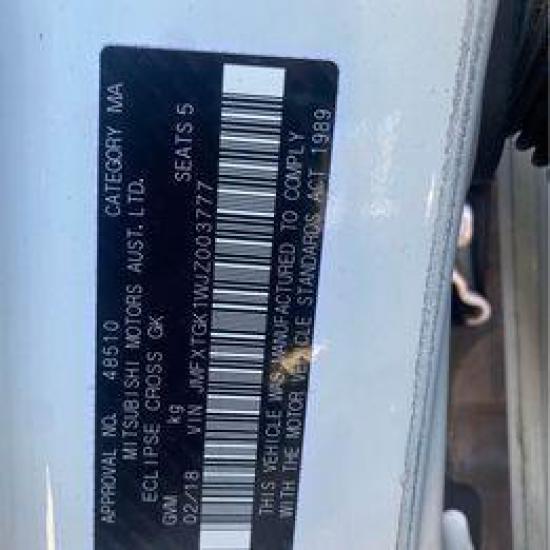 mitsubishi Eclipse 2018 Parts & Wrecking