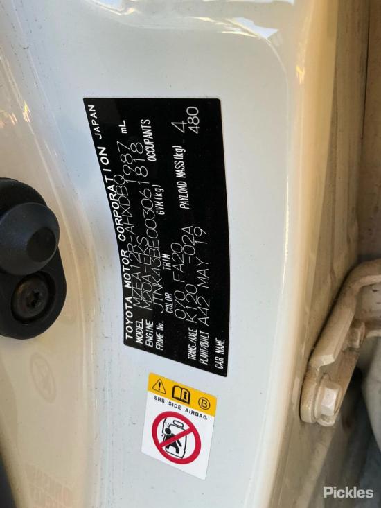 toyota Corolla ASCENT MZEA12R Jun 2019 Parts & Wrecking