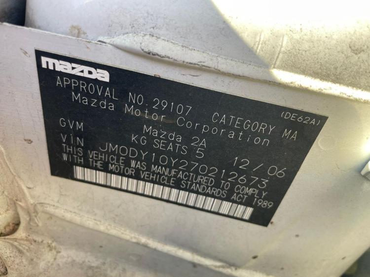 mazda 2 2007 Parts & Wrecking