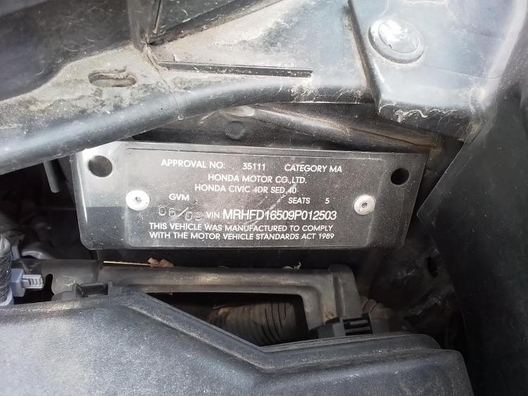 honda Civic 8TH GEN Jun 2009 Parts & Wrecking
