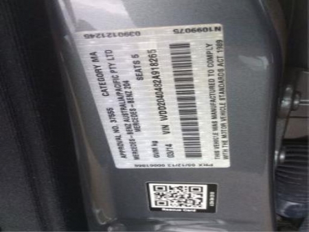 mercedes benz C200 Cgi W204 2014 Parts & Wrecking