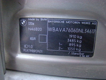bmw 3 Series 320I Oct 2007 Parts & Wrecking