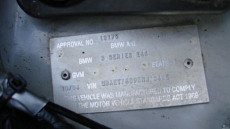 bmw 318i May 2004 Parts & Wrecking