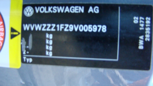 volkswagen Eos Sep 2008 Parts & Wrecking
