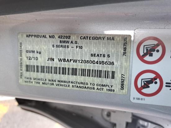 bmw 520d 2011 Parts & Wrecking