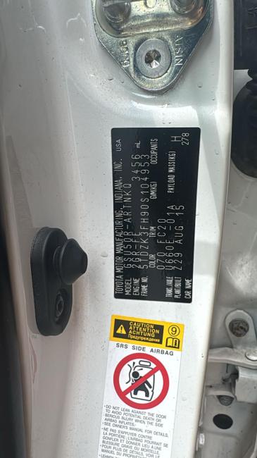 toyota Kluger GSU50R Aug 2015 Parts & Wrecking