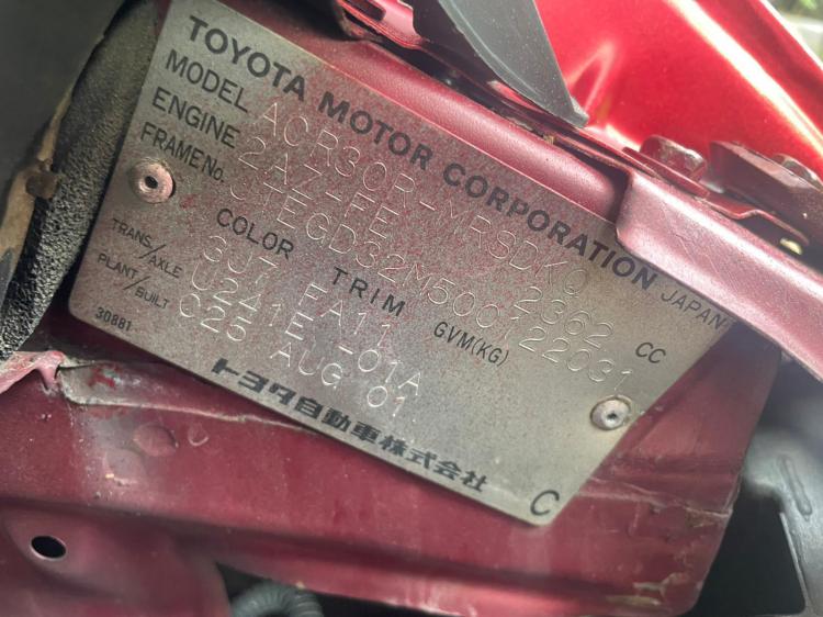 toyota Tarago 2001 Parts & Wrecking