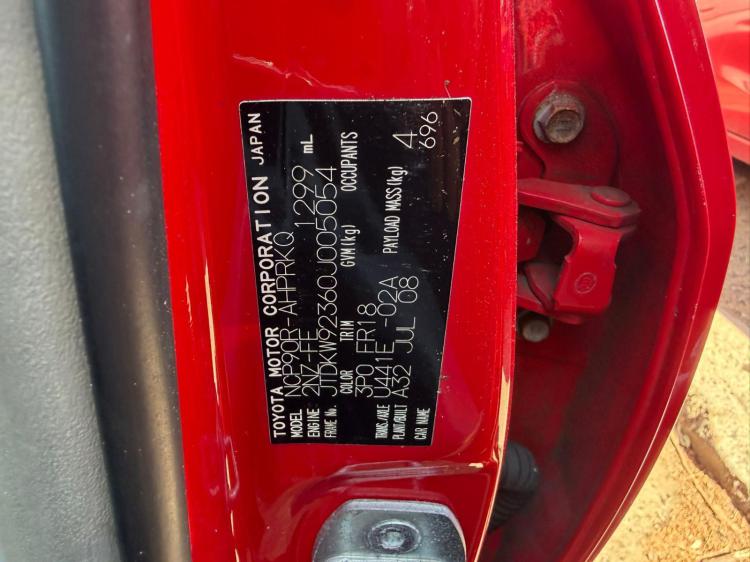toyota Yaris 2008 Parts & Wrecking
