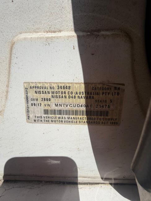 nissan Navara 2014 Parts & Wrecking