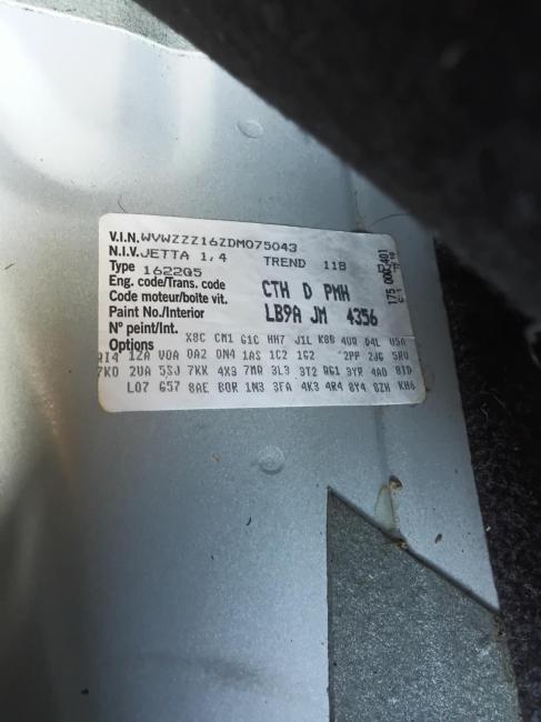 volkswagen Jetta TSI Jan 2014 Parts & Wrecking