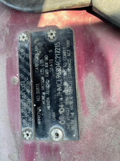 honda Accord 2004 Parts & Wrecking