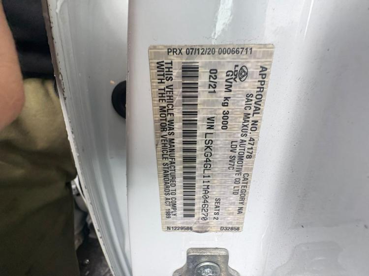 ldv G10 2021 Parts & Wrecking