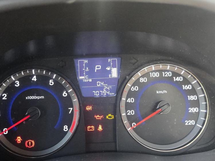hyundai Accent RB ACTIVE Dec 2015 Parts & Wrecking