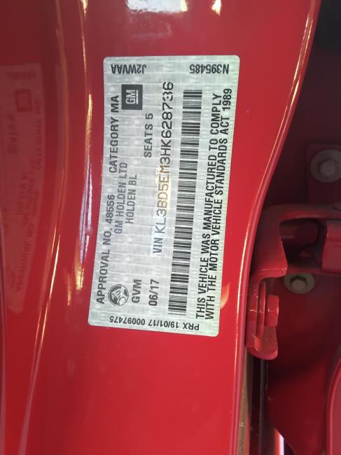 holden Astra LS+ Jun 2017 Parts & Wrecking