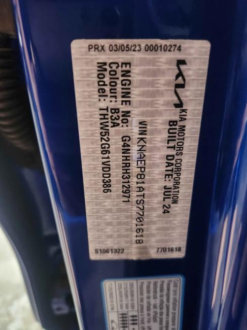 kia Seltos SELTOS 2024 Parts & Wrecking