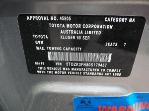 2016 Toyota Kluger XU50 image 9