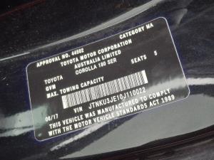 2017 Toyota Corolla ZRE182R image 9